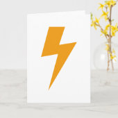 雷エネルギー黄色のプリント カード (黄色い花)