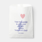 雷パーソナライズされた稲妻ボルト及びハート フェイバーバッグ (正面)