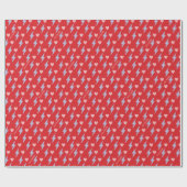 雷パーソナライズされた稲妻ボルト及びハート ラッピングペーパー (フラット)