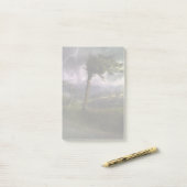 雷吹嵐の中の木が風に ポストイット (デスク上)