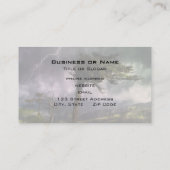 雷吹嵐の中の木が風に 名刺 (裏面)