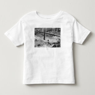雷山、アイダホのデューイの金山 トドラーTシャツ