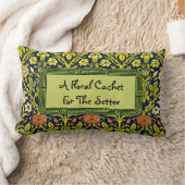 雷文のこの甘い花柄を個人化して下さい ランバークッション (ブランケット)