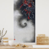 雷神北斎 ポスター (キッチン)