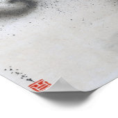 雷神北斎 ポスター (角)