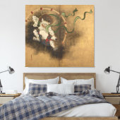 雷神図,光琳雷の神，光琳，日本美術 キャンバスプリント (インサイチュ (寝室))