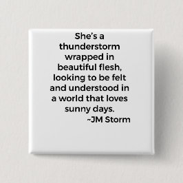 雷雨だ 缶バッジ