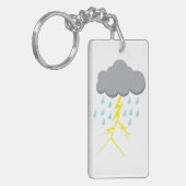 雷雨と稲妻 キーホルダー (正面左)