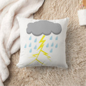 雷雨と稲妻 クッション (ブランケット)