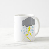 雷雨と稲妻 コーヒーマグカップ (正面右)
