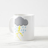 雷雨と稲妻 コーヒーマグカップ (正面左)