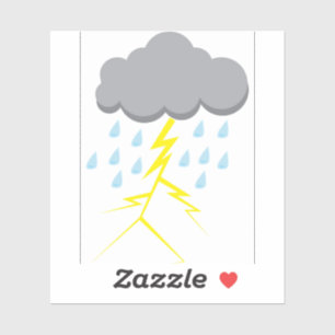 雷雨と稲妻 シール
