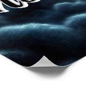 雷雨の中のドラゴンヘッド稲妻 ポスター (角)