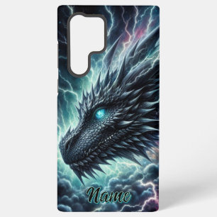 雷雨の中のドラゴンヘッド稲妻 SAMSUNG GALAXY S22 ULTRAケース