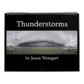 雷雨の写真撮影のカレンダー カレンダー (カバー)