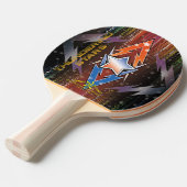 雷雨の星 卓球ラケット (正面アングル)