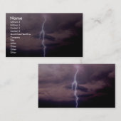 雷雨の間の稲妻 名刺 (正面/裏面)