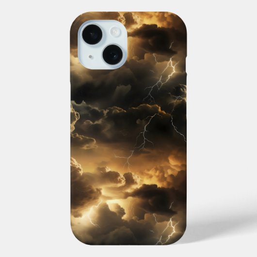 雷雨雲パターン Case-Mate iPhoneケース (裏面)