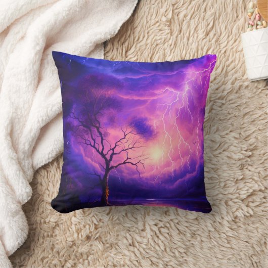 雷雨 クッション (ブランケット)