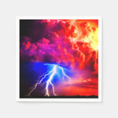 雷雨 スタンダードカクテルナプキン (正面)