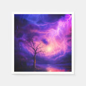 雷雨 スタンダードカクテルナプキン (正面)