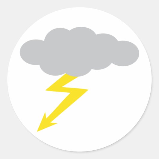 雷雨 ラウンドシール (正面)