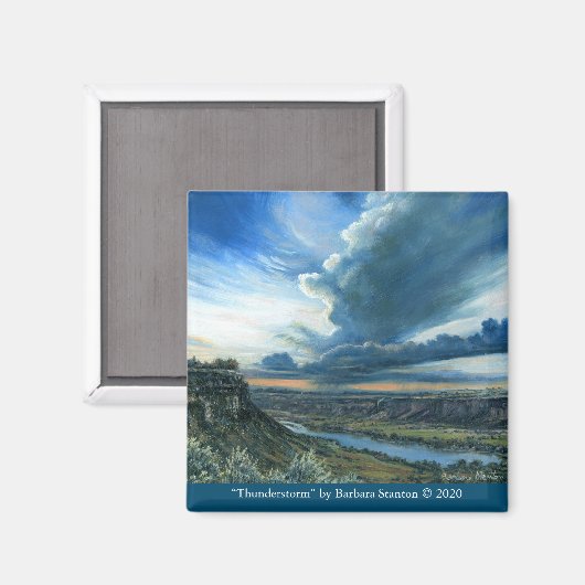 「雷雨」磁石 マグネット (正面/裏面)