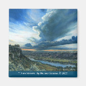 「雷雨」磁石 マグネット (正面)