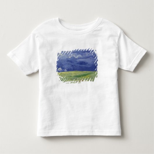 雷雲の下のフィンセント・ファン・ゴッホ|のWheatfields トドラーTシャツ (正面)