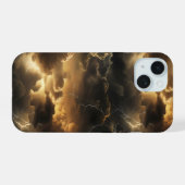 雷雲パターン iPhone 15ケース (裏面横)