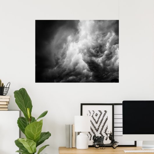 雷雲 ポスター (ホームオフィス)