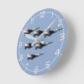 雷鳥が数えた ラウンド壁時計 (傾斜)