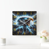 雷鳥の上昇 スクエア壁時計 (ホーム)