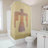 雷鳥の水彩 シャワーカーテン (インサイチュ)