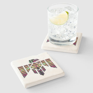 雷鳥の石コースター ストーンコースター