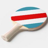 雷鳥はっきりしたストライプの 卓球ラケット (正面アングル)