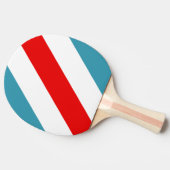 雷鳥はっきりしたストライプの 卓球ラケット (横)