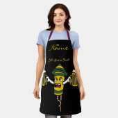 雷鳥を鳴らそう エプロン (着用した状態)