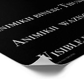 雷鳥オジベ星座 ポスター (角)