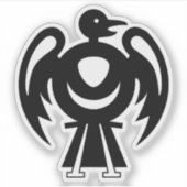 雷鳥 シール (正面)