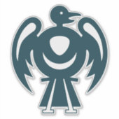 雷鳥 シール (正面)