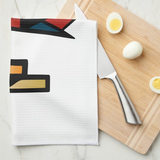 雷鳥-原産のアメリカインディアンの記号 キッチンタオル (四つ折り)