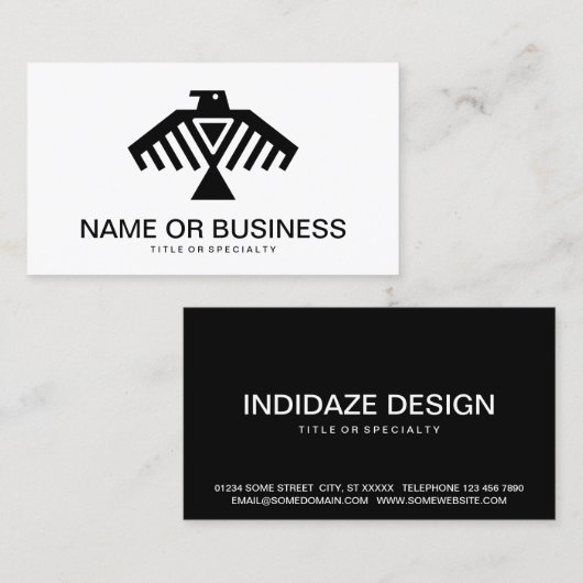 雷鳥 名刺 (正面/裏面)