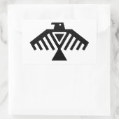 雷鳥 長方形シール (バッグ)