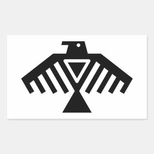 雷鳥 長方形シール (正面)