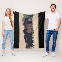 雷鳴の口ひげ毛布