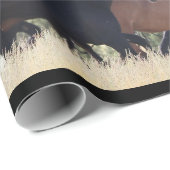 雷鳴ムスタングラッピング紙 ラッピングペーパー (ロールコーナー)