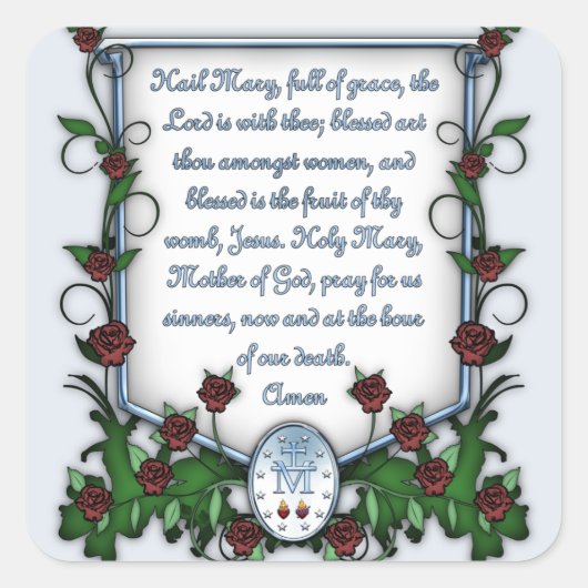 雹メアリー スクエアシール (正面)