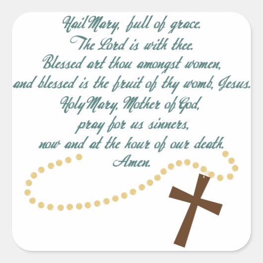 雹メアリー スクエアシール (正面)