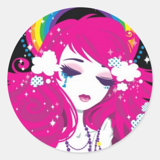 雹rainbowシール ラウンドシール (正面)